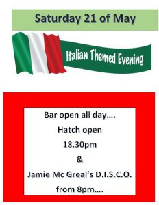 Italian Themed Evening