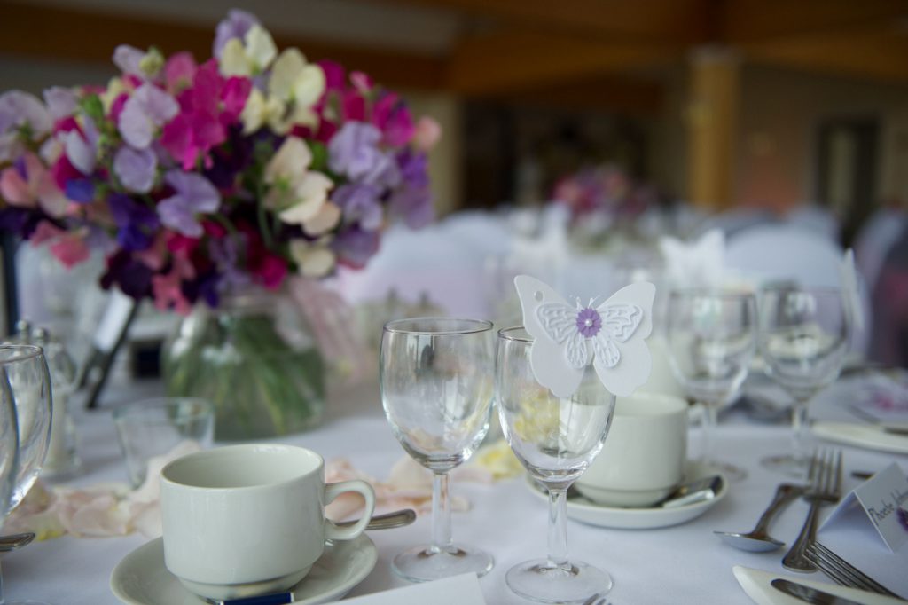 Beautiful Table Setting at Chichester Yacht Club Party Venue