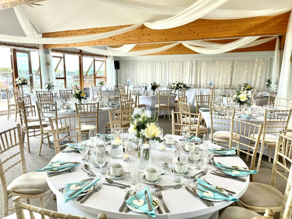 Turquoise Wedding at Chichester Yacht Club event venue