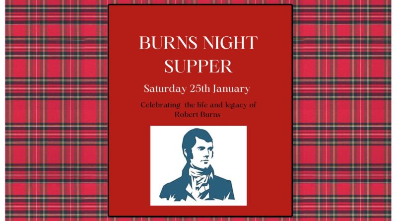 Burns Night – Saturday 25th January